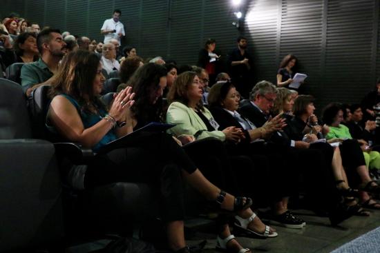 Autoridades y público del seminario internacional